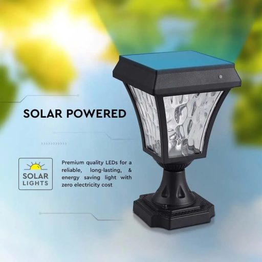V-TAC LED Napelemes (Solar) lámpa 2W - CCT - fekete - 2890