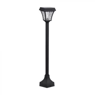   V-TAC LED Napelemes (Solar) álló lámpa 2W - CCT - fekete - 2891