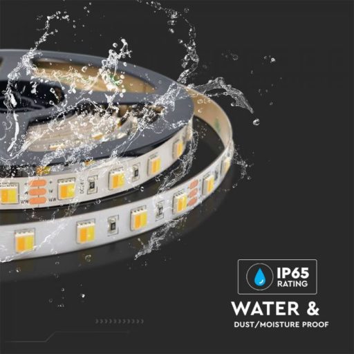 V-TAC LED szalag SMD5050 120LED/M 14W/M 24V IP65 CCT (3000K - 4000K - 6500K) - 2898