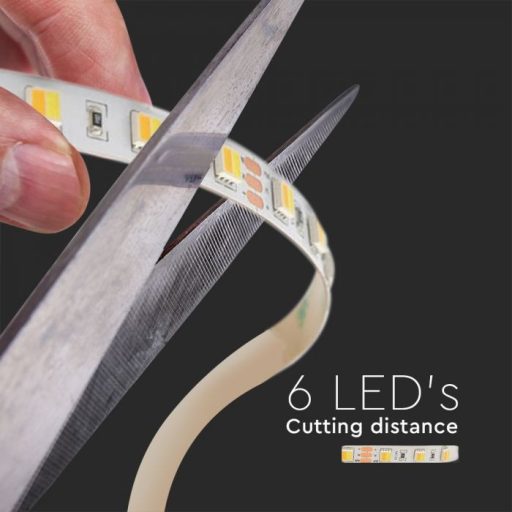 V-TAC LED szalag SMD5050 120LED/M 14W/M 24V IP65 CCT (3000K - 4000K - 6500K) - 2898