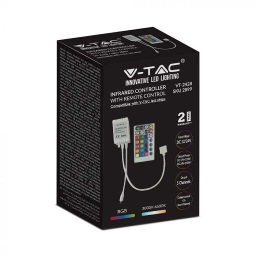 V-TAC LED szalaghoz RGB+CCT vezérlő - 2899