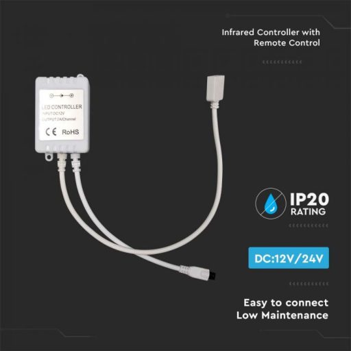 V-TAC LED szalaghoz RGB+CCT vezérlő - 2899
