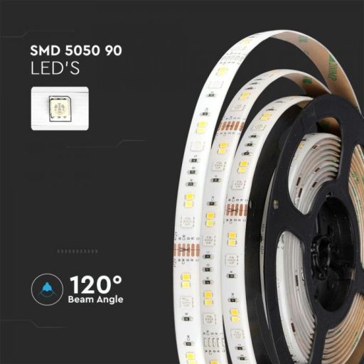 V-TAC LED Szalag szett RGB + 3 az 1-ben Alexa és Google Home kompatibilis 5050 15W/M IP65 5m - 2910