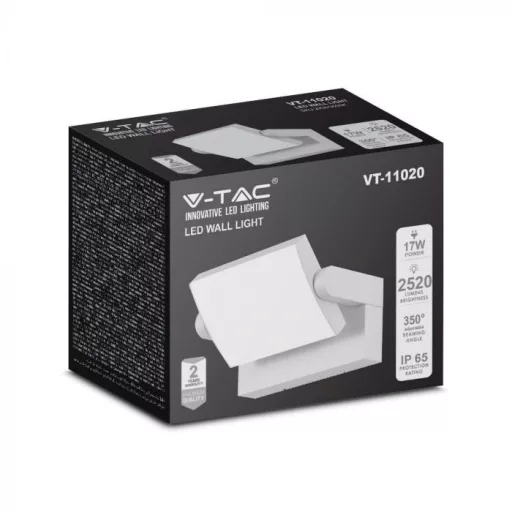 V-TAC 17W LED kültéri lámpa IP65 fehér színű 3000K - 2934