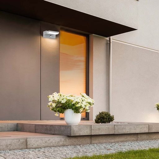 V-TAC 17W LED kültéri lámpa mozgásérzékelővel IP65 fehér színű 3000K - 2938
