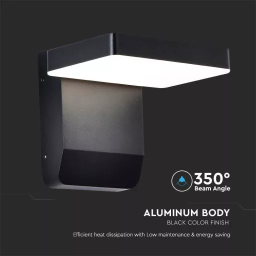 V-TAC 17W LED kültéri lámpa IP65 fekete színű 3000K - 2944