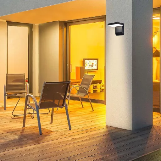 V-TAC 17W LED kültéri lámpa IP65 fekete színű 4000K - 2945