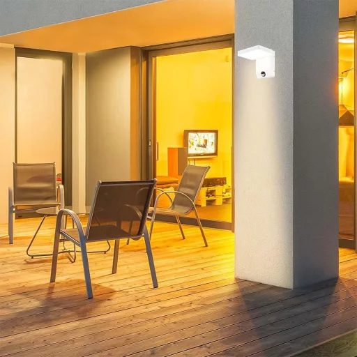 V-TAC 17W LED kültéri lámpa mozgásérzékelővel IP65 fehér színű 4000K - 2947