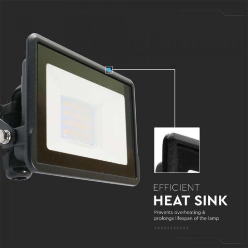 V-TAC 10W LED Smart reflektor 100° RGB + CCT fekete házas - 3006