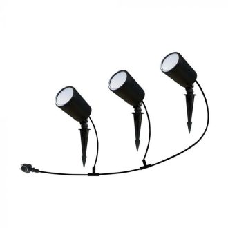   V-TAC LED 3x7W leszúrható kerti lámpa - RGB + 3 az 1-ben Alexa és Google Home kompatibilis - 3015