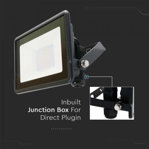 V-TAC 30W LED Smart reflektor 100° RGB + CCT fekete házas - 3026