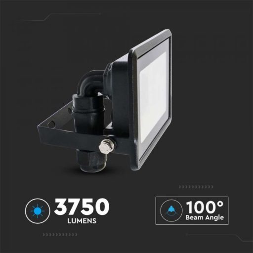 V-TAC 30W LED Smart reflektor 100° RGB + CCT fekete házas - 3026