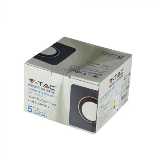 V-TAC beépíthető négyzet alakú gipsz lámpatest- 3120
