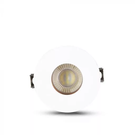 V-TAC Led GU10 Spot Keret Fehér+Rózsaarany kör alakú - 3159