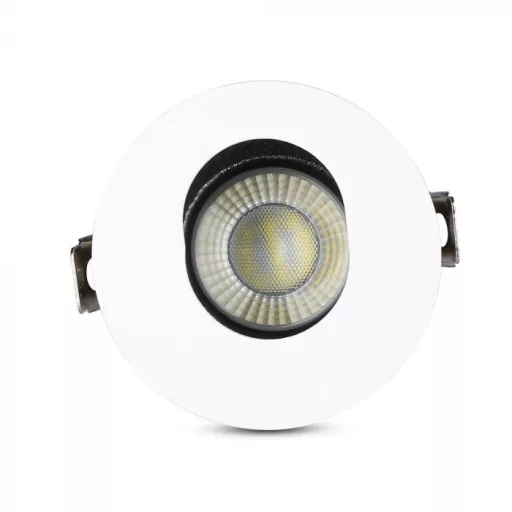 V-TAC Led GU10 Spot Keret Fehér+Fekete kör alakú - 3161