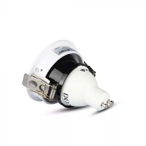 V-TAC Led GU10 Spot Keret Fehér+Fekete kör alakú - 3161