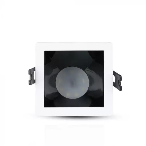V-TAC Led GU10 Spot Keret Fehér+Fekete négyzet alakú - 3165
