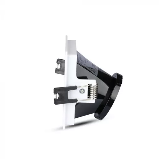 V-TAC Led GU10 Spot Keret Fehér+Fekete négyzet alakú - 3165