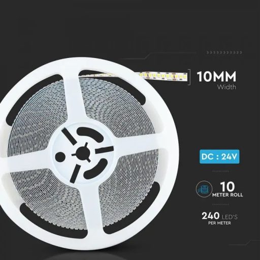 V-TAC LED szalag SMD2835 240LED/M SAMSUNG CHIP 15W/M 24V IP20 4000K - 321