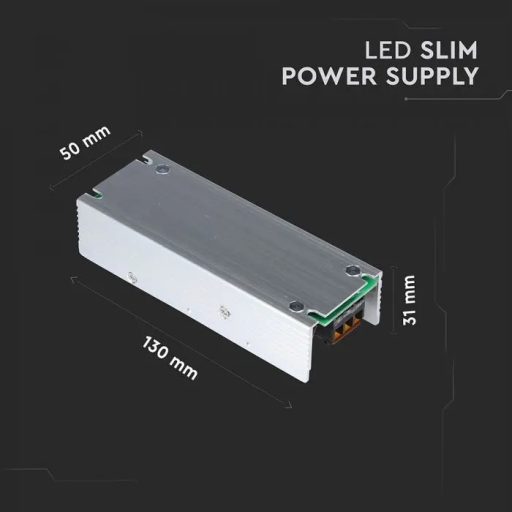 V-TAC LED Fémházas szerelhető tápegység 60W 2.5A 24V IP20 - 3261