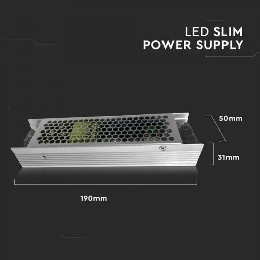 V-TAC LED Fémházas szerelhető tápegység 120W 5A 24V IP20 - 3262