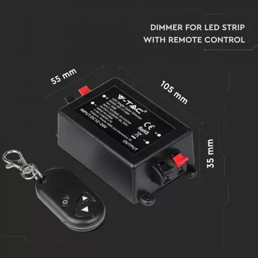 V-TAC LED szalaghoz Dimmer vezérlő - 3300