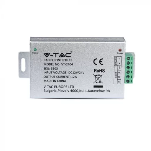 V-TAC Led szalaghoz rádiós RGB vezérlő 4 gombos - 3303
