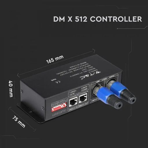 V-TAC LED - DMX512 vezérlő 4Ax3  - 3307