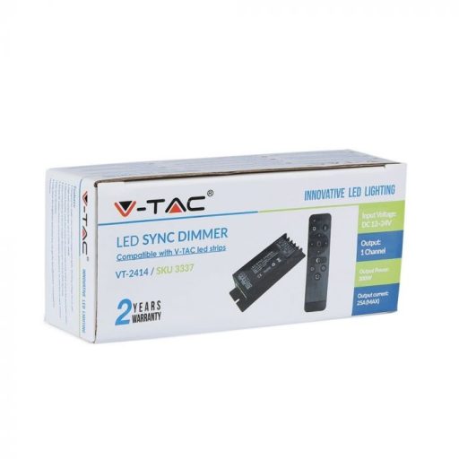 V-TAC LED szalag fényerő szabályozó BF 14B távirányítóval - 3337