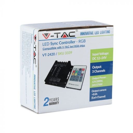 V-TAC LED RGB vezérlő 20 RF távirányítóval - 3339
