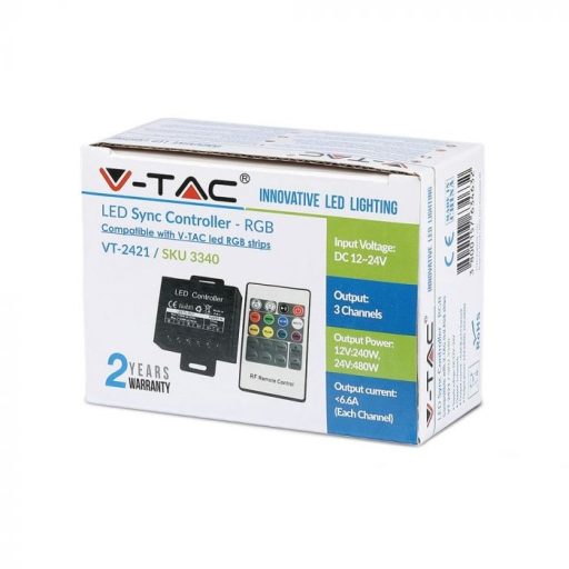 V-TAC LED RGB vezérlő 20 RF távirányítóval (kicsi) - 3340