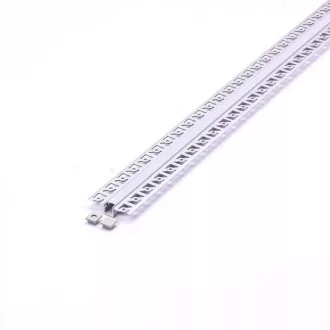   V-TAC Alumínium profil - Gipszkartonba glettelhető - Tejfehér fedlappal - 2000 x 52.1 x 13.3 mm - 3360