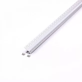  V-TAC Alumínium profil - Gipszkartonba glettelhető - Sarok belső - Tejfehér fedlappal  2000 x 45.4 x 25.14 mm  - 3362