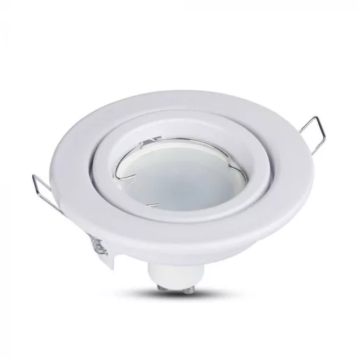 V-TAC Led GU10 Spot Keret Kerek Állítható Fehér - 3469