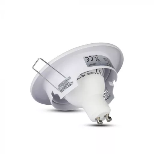 V-TAC Led GU10 Spot Keret Kerek Állítható Fehér - 3469