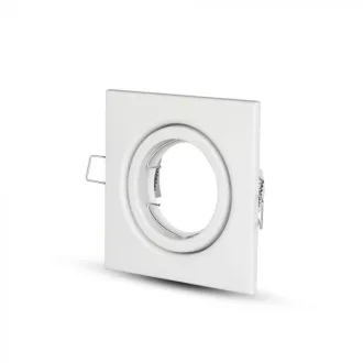   V-TAC Led GU10 Spot Keret Négyzet Alakú Állítható Fehér - 3472