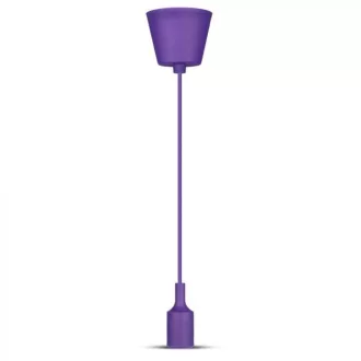 V-TAC E27 szilikon függeszték - Lila - 3483