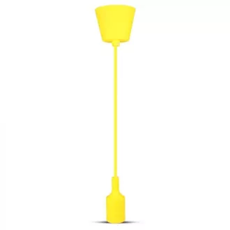 V-TAC E27 szilikon függeszték - Sárga - 3485