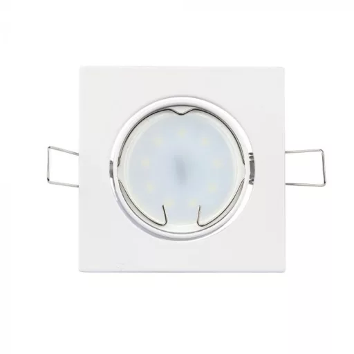 V-TAC Led GU10 Spot Keret Négyzet Alakú Állítható Fehér - 3590