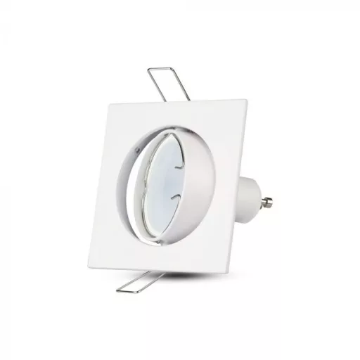 V-TAC Led GU10 Spot Keret Négyzet Alakú Állítható Fehér - 3590