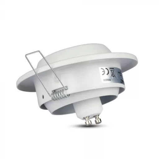 V-TAC Led GU10 Spot Keret Állítható Kerek Fehér - 3593