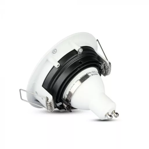 V-TAC Led GU10 Spot Keret Kerek Fehér - 3595
