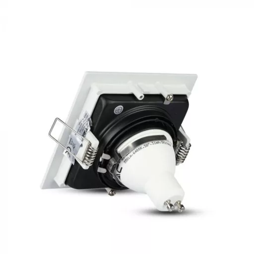 V-TAC Led GU10 Spot Keret Négyzet alakú Fehér - 3597