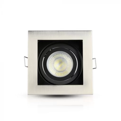 V-TAC Led GU10 Spot Keret Négyzet alakú matt króm - 3598