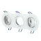 V-TAC Led 3 x GU10 Spot Keret Kerek Fehér - 3603
