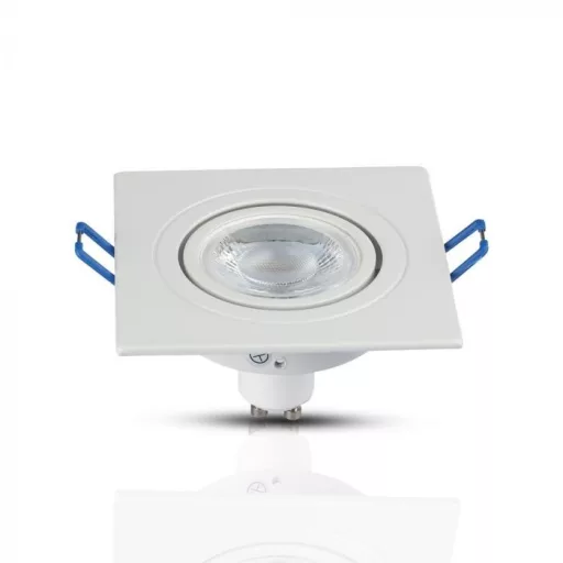 V-TAC Led 1 x GU10 Spot Keret Négyzet Alakú Fehér - 3605