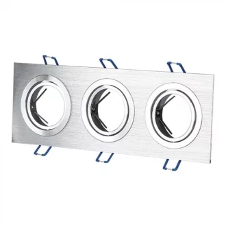   V-TAC Led 3 x GU10 Spot Keret Négyzet Alakú Alumínium - 3610