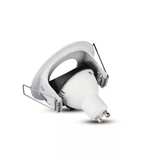 V-TAC Led GU10 Spot Keret Kerek Matt Fehér - 3611