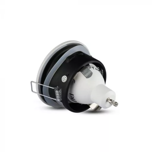V-TAC Led GU10 Spot Keret Kerek Matt Fehér ф84 IP54 - 3613