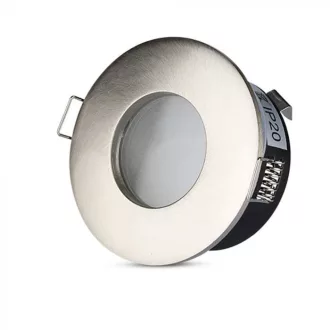   V-TAC Led GU10 Spot Keret Kerek Matt matt króm ф84 IP54 - 3614